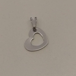 PINGENTE AÇO CORA VAZ LISO 15MM
