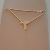COLAR FO CRISTO REDENTOR LISO VENEZ 45CM+ALONG