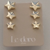 TRIO FO ESTRELA 3 D LISA 8MM 7MM 6MM
