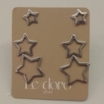 TRIO AÇO ESTRELA VAZ LISA 6MM 9MM 11MM