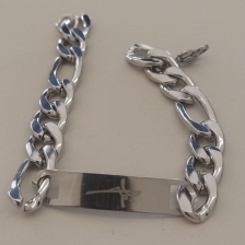 PULSEIRA AÇO PLACA FÉ GRUME 3X1 11MM 21CM