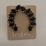 BRFO EAR CUFF ZIRC 6 GOTA PRETA