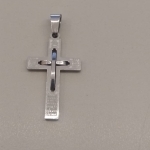 PG  AÇO CRUZ DUPLA 19MM ESCRITA PAI NOSSO