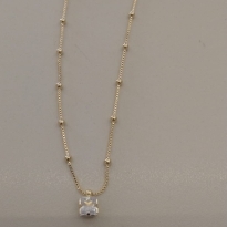 CHOKER FO ZIRC QDD CX ALTA 5MM CORR VENZ 16 BOLINHA 25CM+ALONG