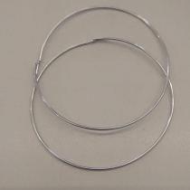 ARGOLA AÇO  FINA 7CM