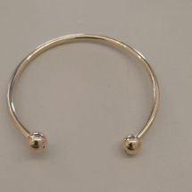 BRACELETE FO LISO PONTA BOLA LISA