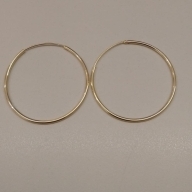 ARGOLA FO FIO TUBO  FECHO INVISIVEL 3CM 1,5MM