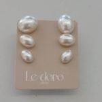 TRIO FO PEROLA OVAL ACHATADA 7MM 6MM 4MM