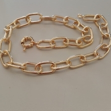 COLAR FO ELOS CARTIER 12MM FECHO BOIA 45CM