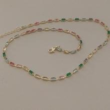 CHOKER FO BAGUETE COLORIDA 1.9MM 30CM+ALONG