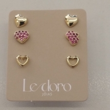 TRIO FO CORA LISO CORA CRAVEJ VERMELHO CORA VAZ 5MM
