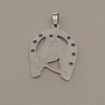 PINGENTE FERRADURA CAVALO AÇO 26MM