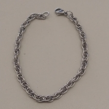 PULSEIRA AÇO  ELOS DUPLO 5MM 20CM