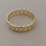 ANEL FO ENTRELAÇADO LISO  4,5MM