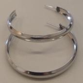 ARGOLA AÇO LISA 4CM  5MM