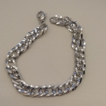 PULSEIRA AÇO ELOS DUPLO 8MM 21CM