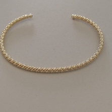 BRACELETE FO TORCIDO BOLA LISA PONTA