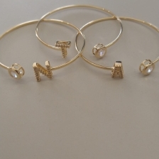 BRACELETE FO INICIAL CRAVEJ ZIRC RDD