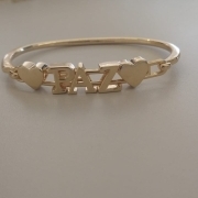 BRACELETE FO 2 CORA LISO ESCRITO PAZ