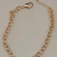 PULSEIRA FO ELO PORTUGUES 4,5,MM  16CM+ALONG