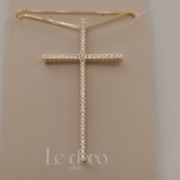 COLAR FO CRUZ CRAVEJ 1 ZIRC CX FURADINHA 5CM CORR 45CM