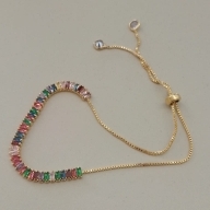 PL FO ZIRC BAGUETE COLORIDA 3MM GRAVATA