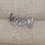 ANEL AÇO LOVE ZIRC RDD 4MM
