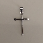 PG AÇO CRUCIFIXO FINO PONTAS CHATA