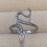 ANEL AÇO COBRA CHAPISCADA 2 VOLTAS