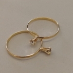 ANEL FO SOLITÁRIO STRASS CX ALTA 3,5MM 6 PONTAS