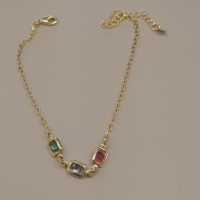 PL FO 3 ZIRC RETANGULO COLORIDO CORR CARTIER
