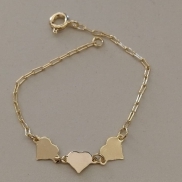 PULSEIRA FO INF 3 CORA CHAPA LISA CARTIER 13CM