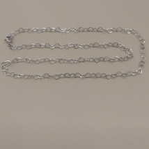 CORRENTE AÇO CORAÇÃO VAZ  3,5MM 45CM