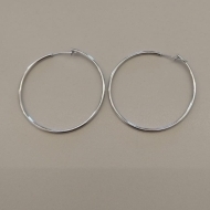 ARGOLA AÇO FINA 3,5CM 1,2MM FECHO PASSANTE