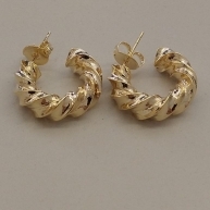 BRINCO FO ARGOLA TORCIDA 19MM X 6MM