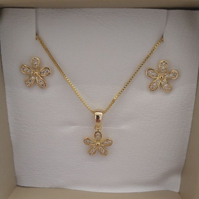 CONJ FO FLOR CRAVEJ 5 PETALAS 11MM CORR 40CM+ALONG