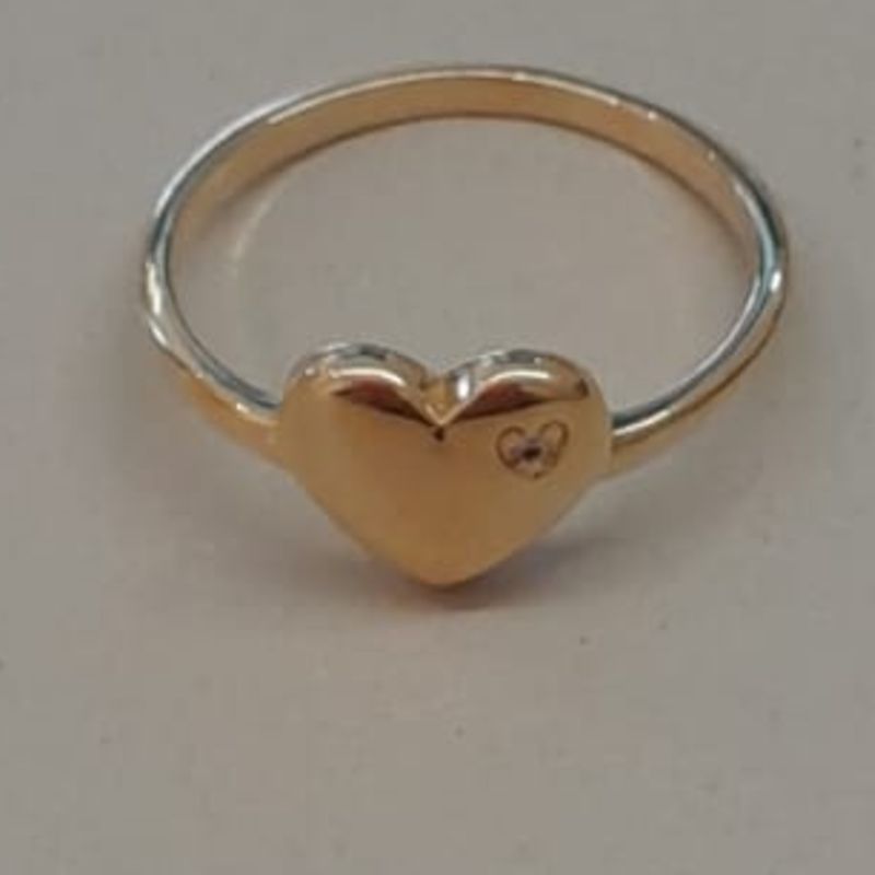 ANEL FO CORA LISO 1 PEDRA ZIRC CRAVEJ 9MM