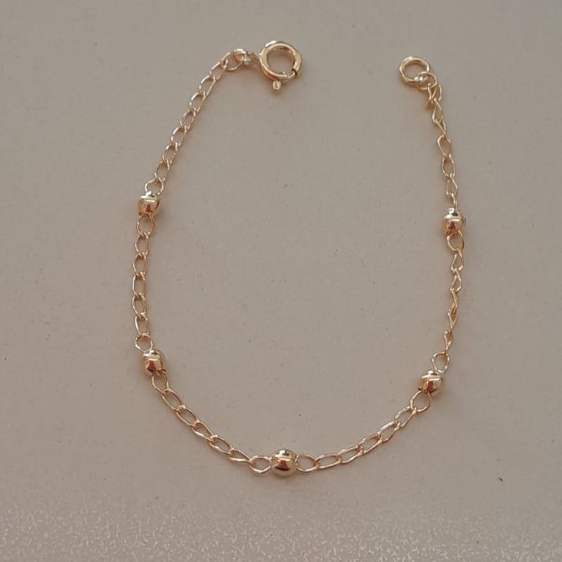 PULSEIRA FO INF 5 BOLA LISA 2,5MM ELOS 12CM