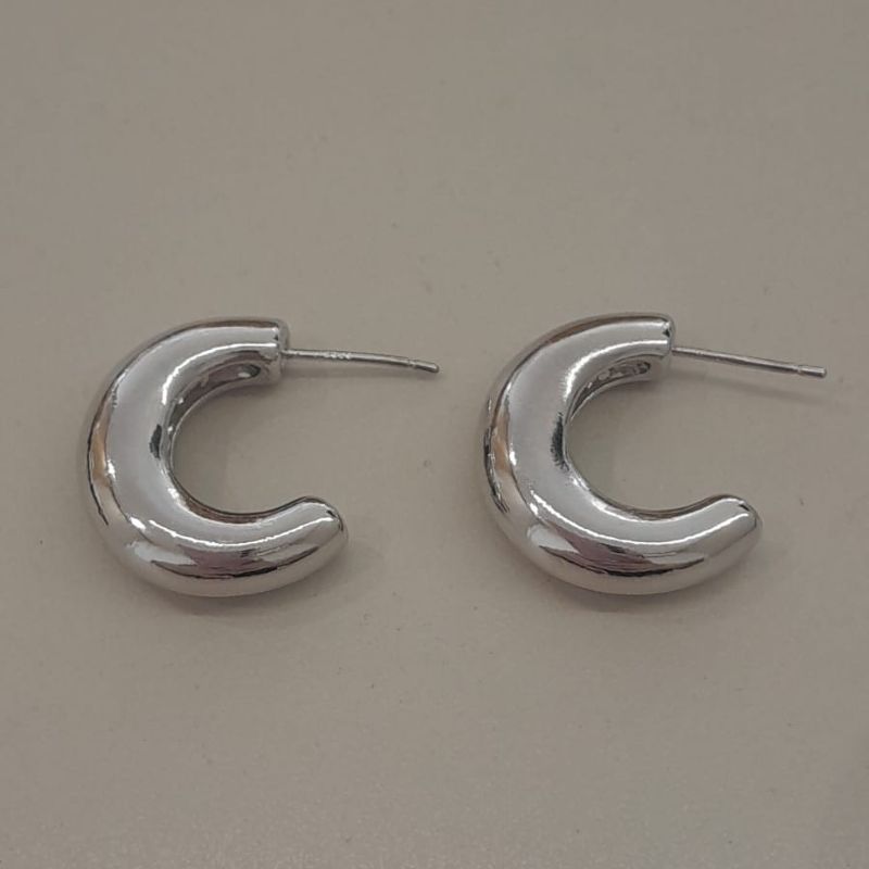 BRINCO MEIA ARGOLA RB  TUBO 21MM X 6MM