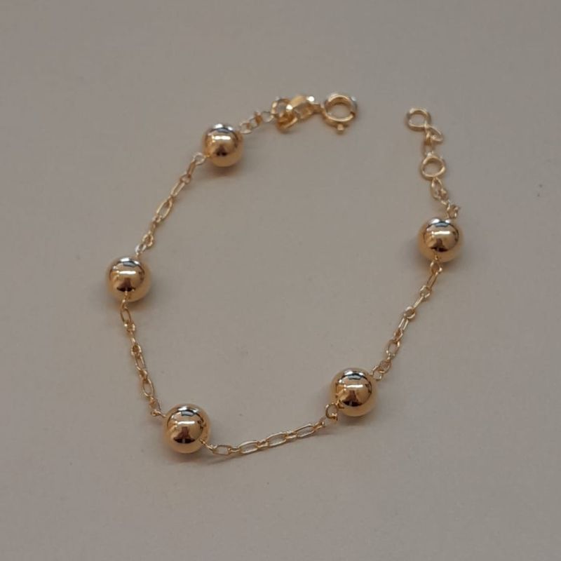 PULSEIRA FO 5 BOLA LISA 7MM CORR 1X1  CARTIER 17CM