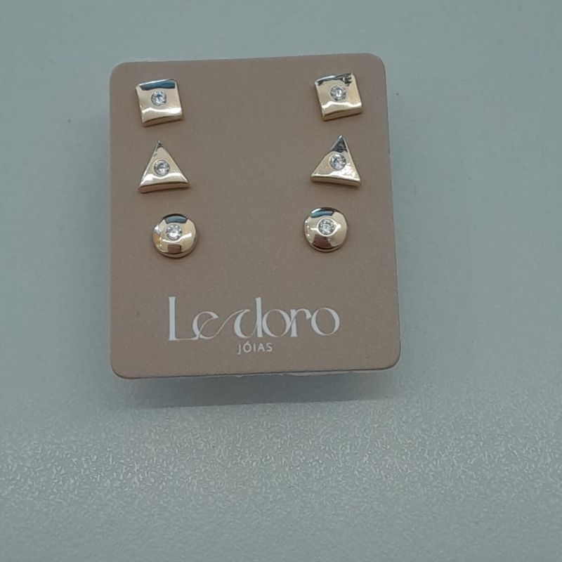 TRIO FO GEOMETRICO QDD TRIANGULO RDD ZIRC MEIO 4MM