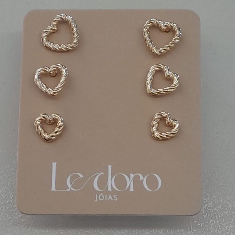 TRIO FO CORA TORCIDO LISO 6MM 5MM 4MM