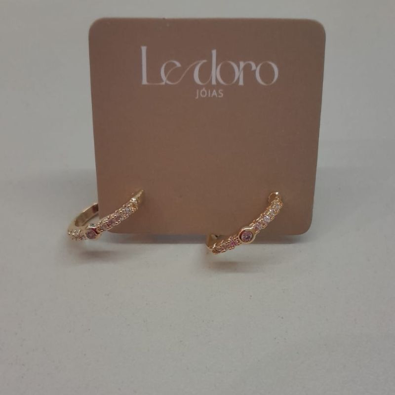 BRINCO FO MEIA ARGOLA 1 FIL CRAVEJ ZIRC RDD MEIO  12MM