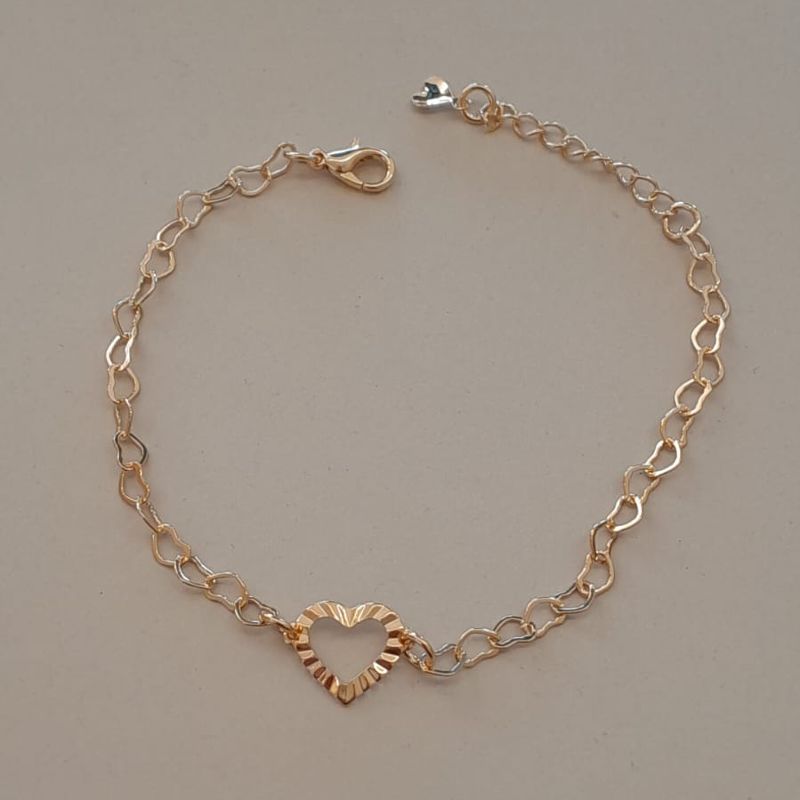 PULSEIRA FO CORA VAZ TRABALHADO MEIO 17CM + ALONG