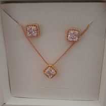CONJ FO ZIRC QDD 1 FIL CRAVEJ 8,5MM CORR VENEZ 45CM+ALONG