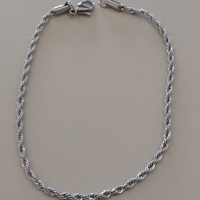 PULSEIRA ACO CORDÃO BAIANO 2MM 21CM