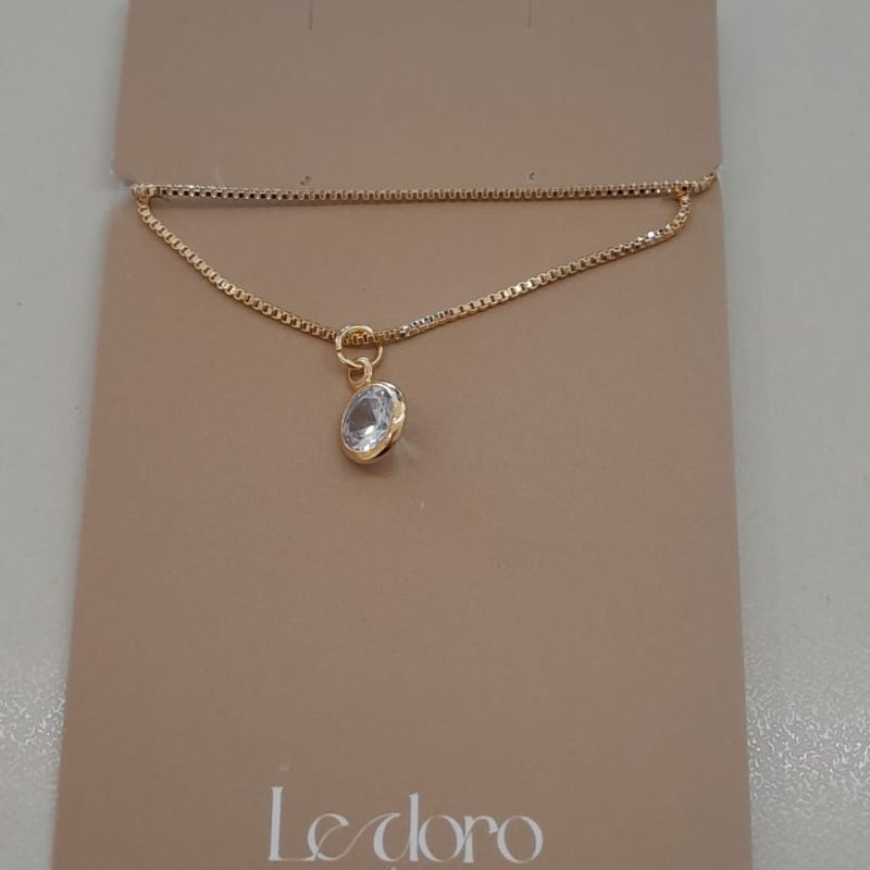 COLAR FO PONTO DE LUZ RDD 6MM VENEZ 45CM + ALONG