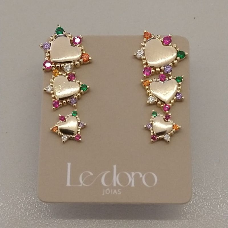 TRIO FO CORA LISO ZIRC PONTAS COLORIDAS 8MM 7MM 5MM