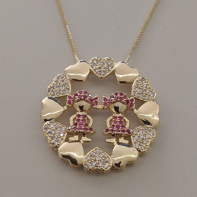MANDALA FO 2 MENINAS 6 CORA CRAVEJ 6 CORA LISO 32MM