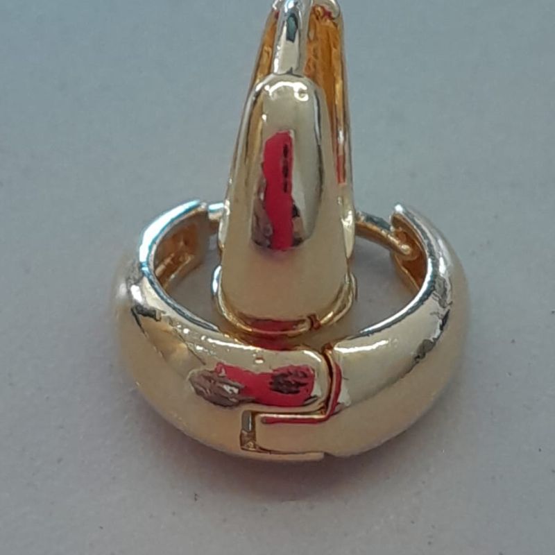 ARGOLA FO GOTA LISA 15MM